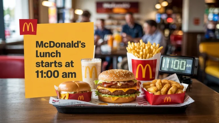 When does McDonald's lunch start?