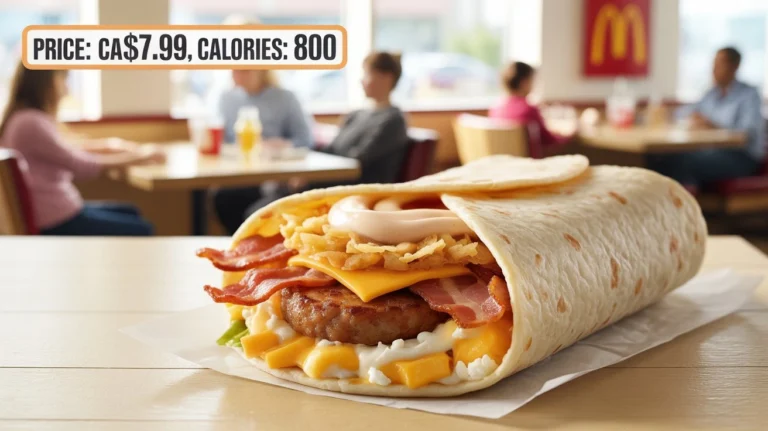 Sausage, Bacon & Egg Breakfast Wrap